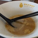 らーめん つけめん 大黒屋KAI - 店主さんに聞いたらスープ割りもらえました。