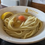 らーめん つけめん 大黒屋KAI - 丼鉢に黄色で「タマゴ ト メン TA6AGO TO MEN」って書いてありますね。可愛いっ。
