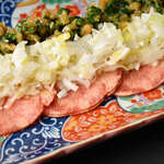 Green onion salted Cow tongue