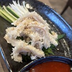 焼肉 朔Jiro - ハチノス刺し。美味しすぎておかわりしました。タレ◎