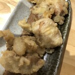 jikaseisanukiudontonikushimbashijinza - 鶏天、美味かった！