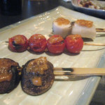 酒徒庵 - 田楽（椎茸・トマト・里芋）