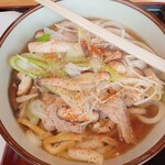 上々うどん - きのこ肉うどん大盛 