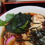 信濃追分蕎麦 初台庵 - 複数の具が嬉しい一杯。