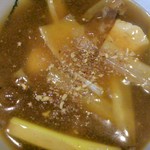 千寿 竹やぶ - 【追加】とろみのあるカレー南蛮、山椒風味で、葱が旨い。