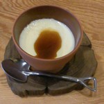 千寿 竹やぶ - 【追加】デザートは、塩プリンです。サービスです。