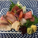 京都紫野 酒味 おおもりや - 季節のお魚が入ってる…お刺身盛り！