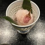 雲仙宮崎旅館 - 口直し　桜花のソルベ(シャーベット)