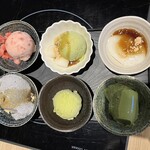 大地のぶた - 料理写真:ベリーベリーアイス、黒蜜抹茶アイス、安倍川餅、黒胡麻きなこプリン、抹茶アイス、抹茶プリン