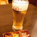 Sendou - 「生ビール」＆「お通し」