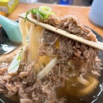 友泉 - 肉あげうどん麺アップ