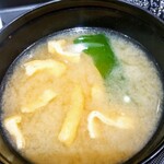 Matsunoya - 味噌汁❣他店行って、味噌汁出て来ないと、違和感覚える様になってしまった1松ラーです❣ww