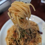 オステリア　アン　ジョルノ - 豚ばら肉と茸のトマトソース