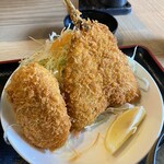 Amakusa - 鰺フライとカニクリームコロッケ