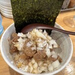 中華そば モンド - 竹岡めし ホロとろチャーシューでウマー！！玉ねぎ最高