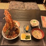 Iwafune - 海老天丼定食　大盛り