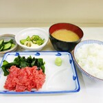 御食事処 福田家食堂 - まぐろ中落ち定食850円税込ｗ