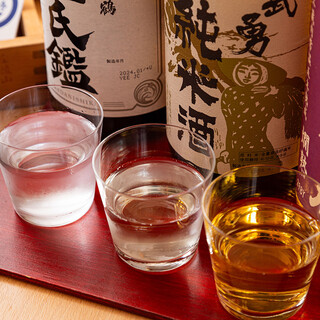 擁有品酒師資格的店主精選的日本酒