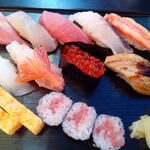 鮨処 つきじや - 千円引きで2,980円と思って食べたけど、最初っからホントは2,980円らしい。。。