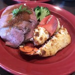 レッドロブスター ユニバーサル・シティウォーク大阪店 - ロブスターの黄金焼き&ローストビーフwithガーリックライス　3619円