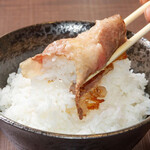 黄昏のどんでん - ライスと肉