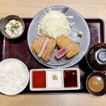 牛カツ京都勝牛 - 牛サーロインカツ牛ロースカツ膳　1859円