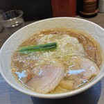 Shina Sobaya - 塩らぁ麺1200円＋追加ワンタン300円