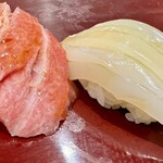 大和寿司 - 大マグロ、白イカ（おまかせコース）