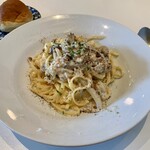 Rakka - 自家製スモーク真鯛と木の子クリーム手打ちパスタ