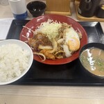 Katsuya - ホル玉とロースカツ合い盛り定食