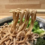 開運橋通 ふじ原 - 幅広の平打ち麺