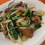 中華料理 香州 - レバーとニラの炒め