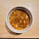 ラーメンロックマウンテン - 特製濃厚海老つけ麺(つけ汁)