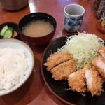 揚物 ささお - ・「フライ3点定食(¥1200)」