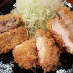 揚物 ささお - ・「フライ3点定食(¥1200)」のアップ。