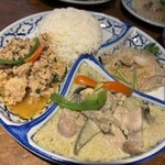 タイカフェ ピーマイ - グリーンカレーとガパオ