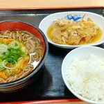 Taishuu Shokudou Handaya - 天ぷらそば、かつ煮