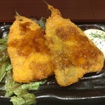 Izakaya Kakumei Yotteba - アジフライ定食 アジフライアップ！