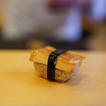 鮨駒 - 瓜奈良漬け＋鮟肝