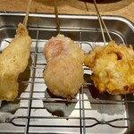 Kushikatsu Dengana - きす　ミニトマト　とうもろこし