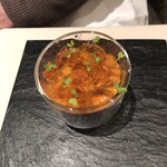 レストラン 拓 - ウニとニンジンのムース