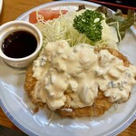 鳥半・魚半 - チキン南蛮　甘酢が苦手なので別添えにしていただきました
