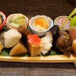 季節料理 薗 - この日の付きだし、たっぷり贅沢です！