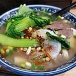 蘭州拉麺店 火焔山 - 蘭州拉麺＋青梗菜。