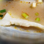 蘭州拉麺店 火焔山 - 厚さもある。