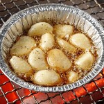 Grilled garlic foil