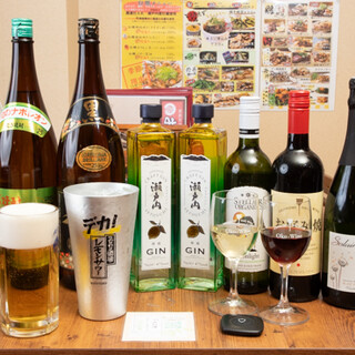 还有广岛县的当地酒、精酿杜松子酒、适合御好大阪烧葡萄酒等。