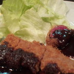 みょうが屋 - ２品目　レアビーフカツ　ヒレ・モモ