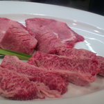 みょうが屋 - ３品目　タン・トロタン・サガリ　塩焼き