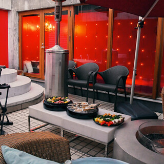 BBQプランでお得に利用可◎半屋外の開放感あふれるテラス席